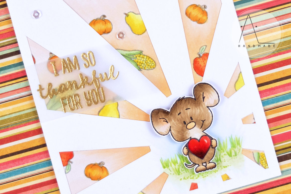 AL handmade - A Very Thankful Mouse