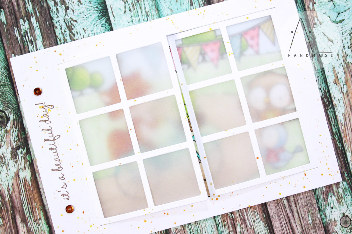 AL handmade - Happy trails window card