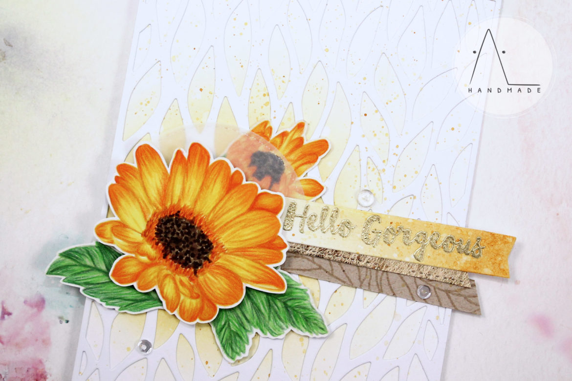 AL handmade - No-line coloring: Daisies greetings