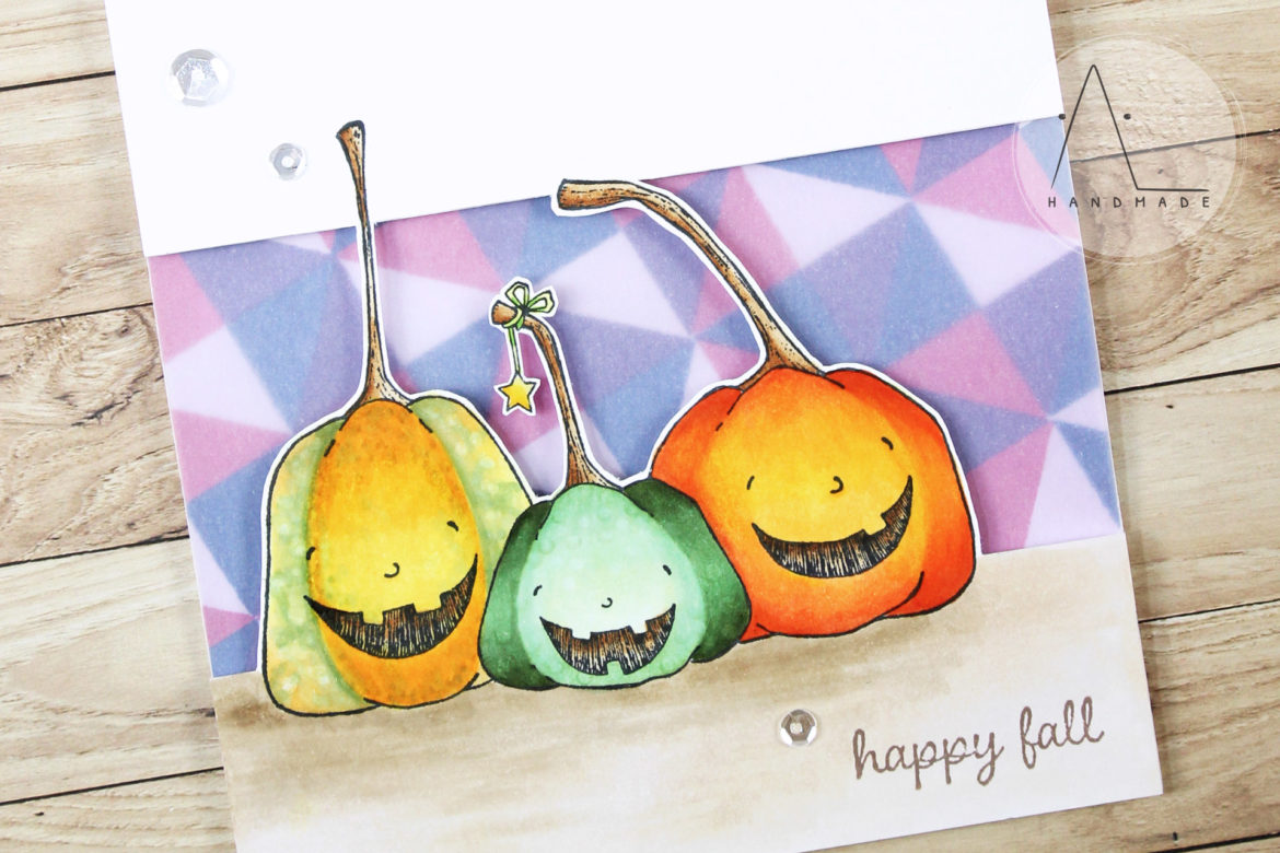 AL handmade - Three happy pumpkins