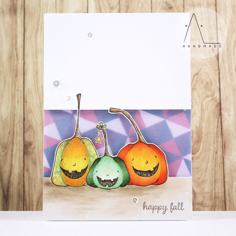 AL handmade - Three happy pumpkins