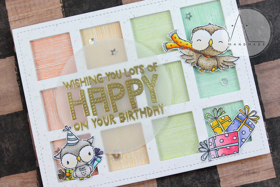 AL handmade - Purple Onion Designs - Wishing you lots of happy on your birthday
