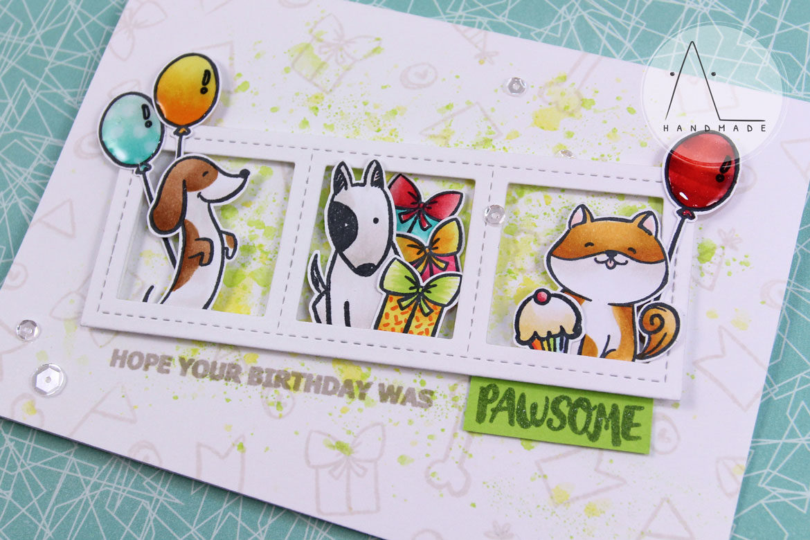 AL handmade - Waffle Flower - Pawsome Birthday