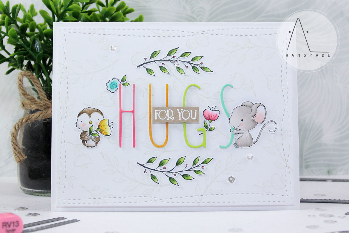 AL handmade - Purple Onion Designs - Hugs for You - Spread Kindness collection