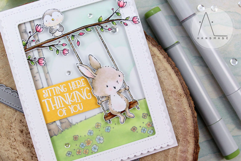 AL handmade - Purple Onion Designs - Thinking of you with April and Gracie - Spread Kindness collection