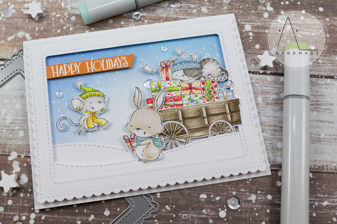 AL handmade - Purple Onion Designs - Happy Holidays - Mistletoe Farm Collection