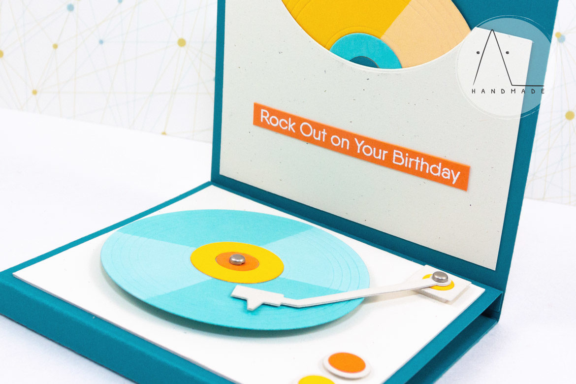 AL handmade - My Favorite Things DT - Turntable Die-namics and For the Record Stamp Set