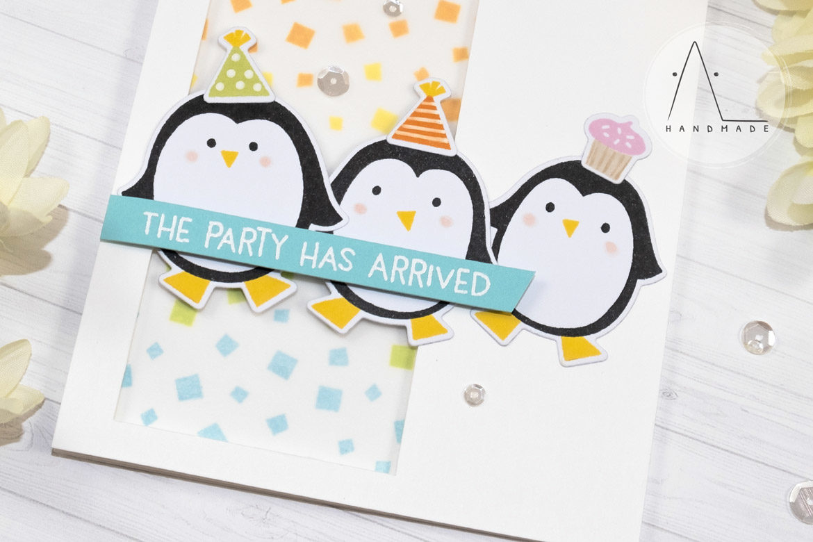 AL handmade - My Favorite Things DT - WSC 425 - Party Penguins stamp set
