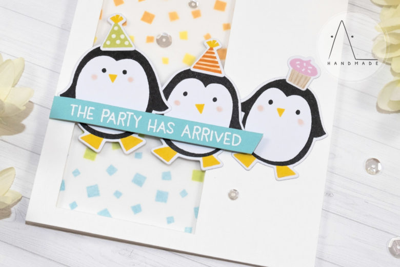 AL handmade - My Favorite Things DT - WSC 425 - Party Penguins stamp set