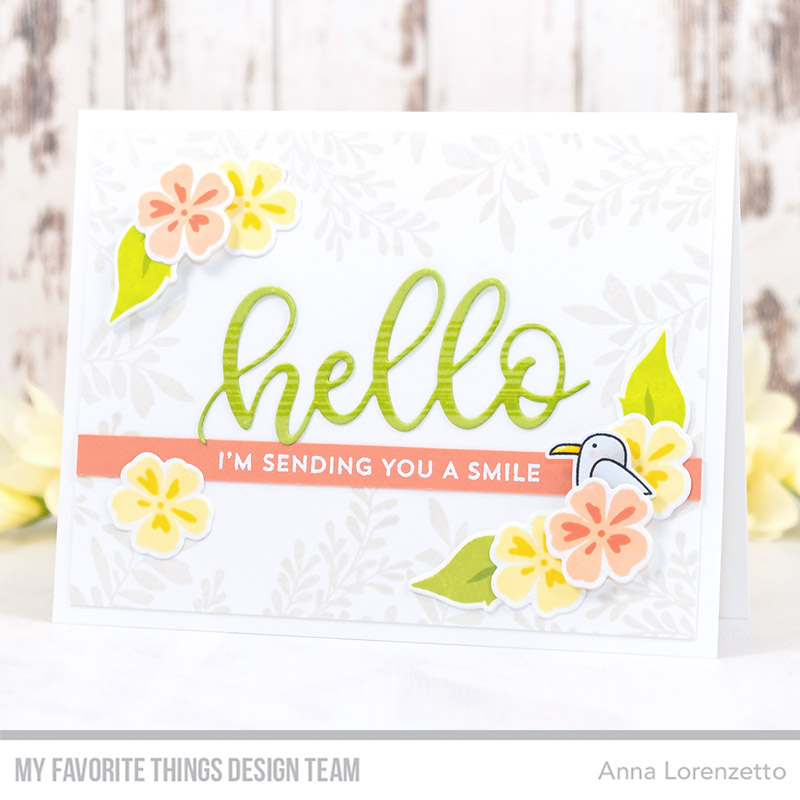 AL handmade - My Favorite Things DT - Tropical Flowers stamp set and Die-namics