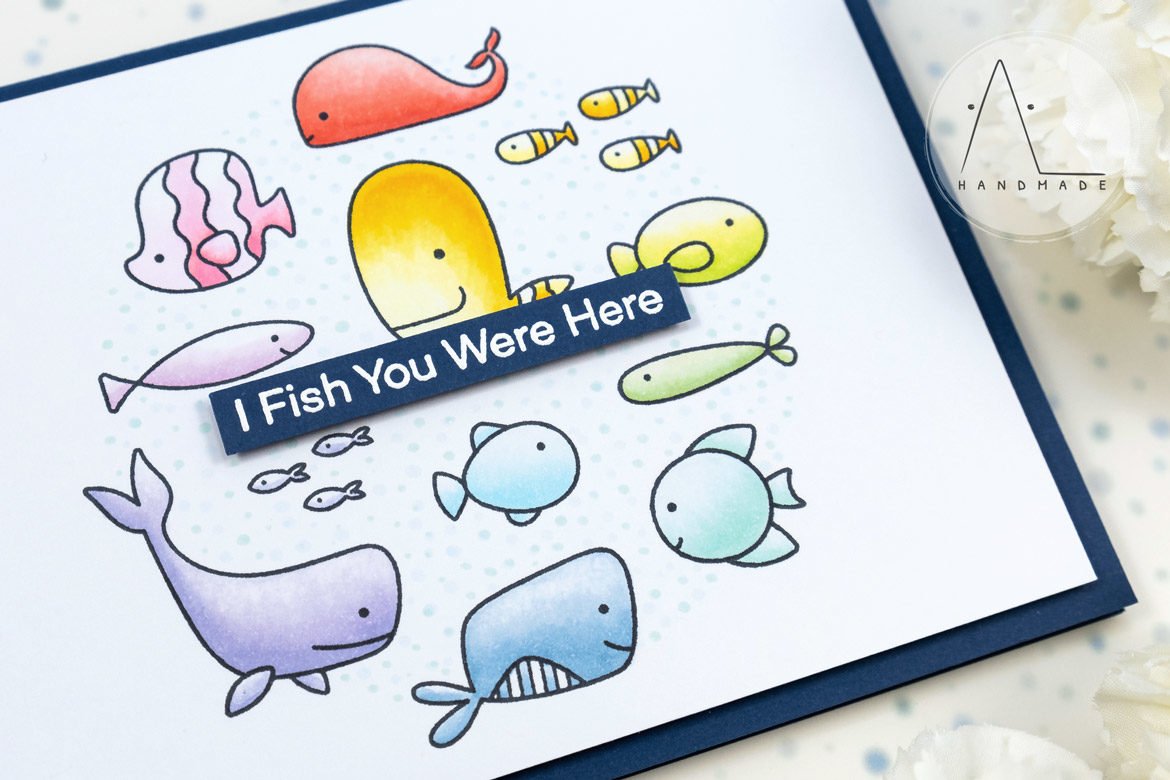 AL handmade - My Favorite Things DT - Fish You Were Here stamp set