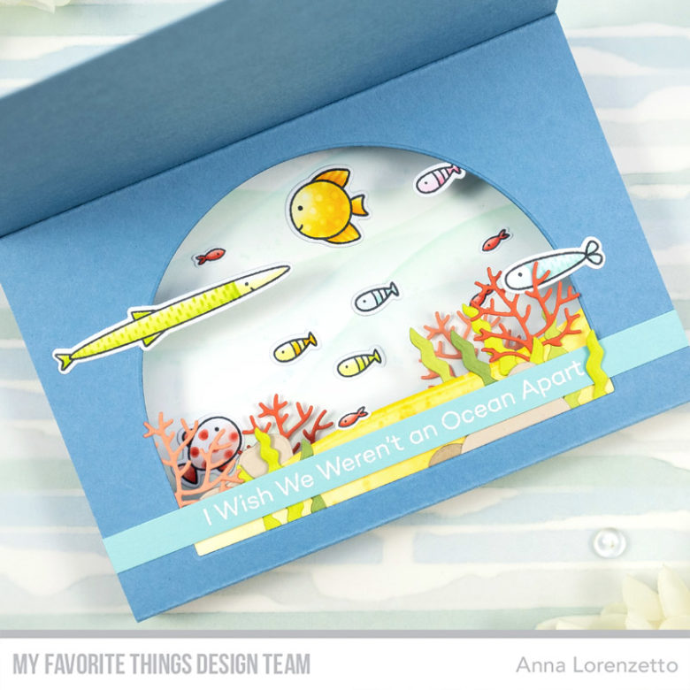 AL handmade - My Favorite Things DT - Fish You Were Here stamp set Under the Sea Die-namics