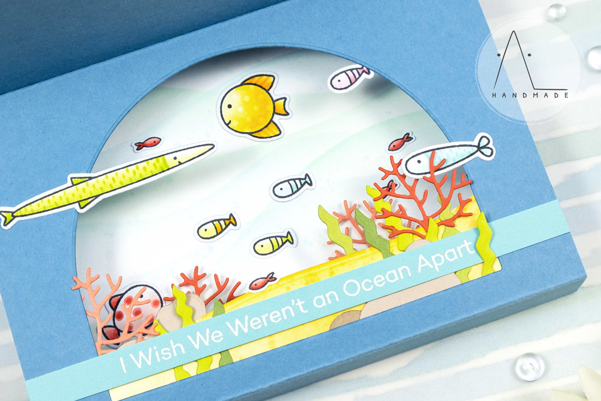 AL handmade - My Favorite Things DT - Fish You Were Here stamp set Under the Sea Die-namics