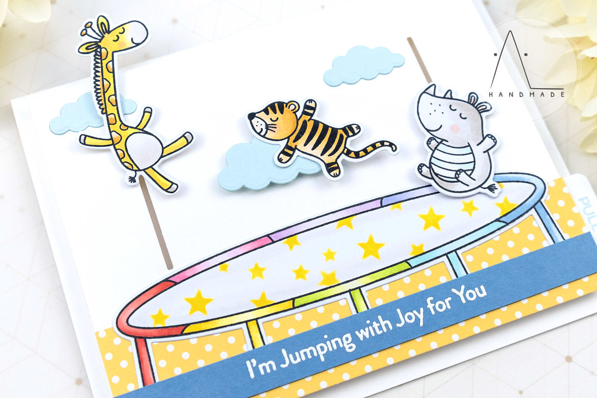 AL handmade - My Favorite Things DT - Hop, Flip, and a Jump stamp set and Interactive Up & Down Die-namics