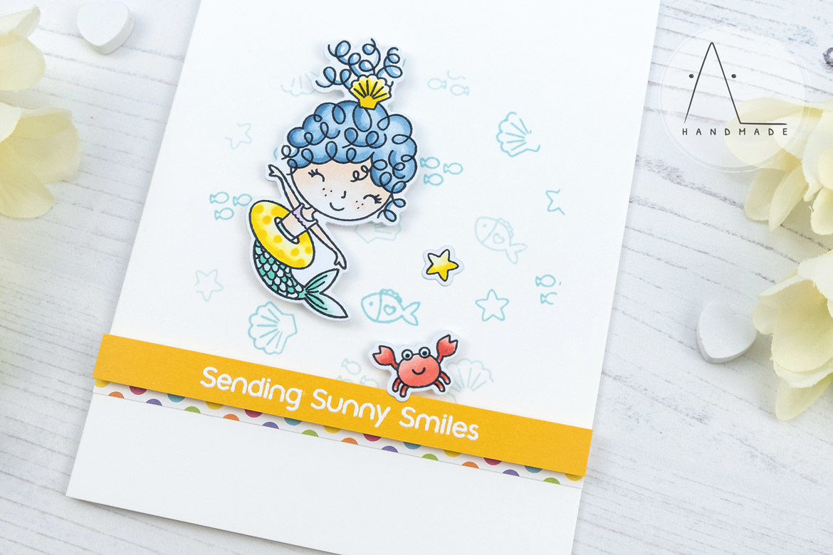 AL handmade - My Favorite Things DT - Mermaid for Each Other stamp set and Die-namics