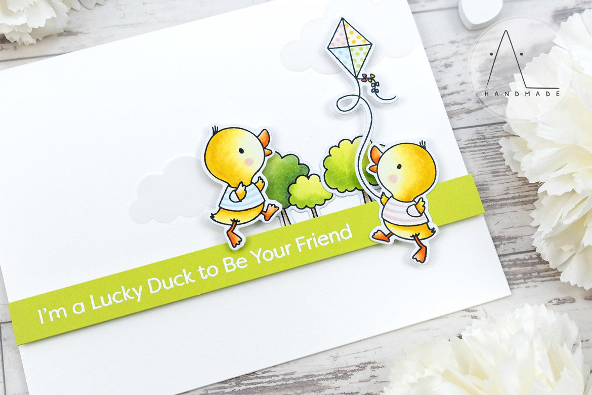 AL handmade - My Favorite Things DT - WSC 445 - Just Ducky stamp set and Die-namics