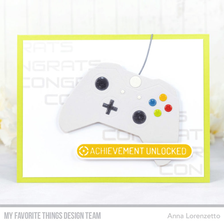 AL handmade - My Favorite Things DT - Game Controller Die-namics and Level Up stamp set