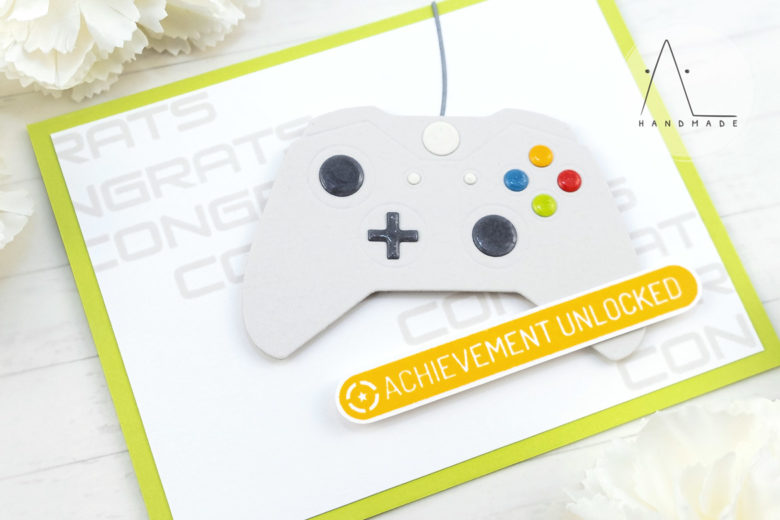 AL handmade - My Favorite Things DT - Game Controller Die-namics and Level Up stamp set