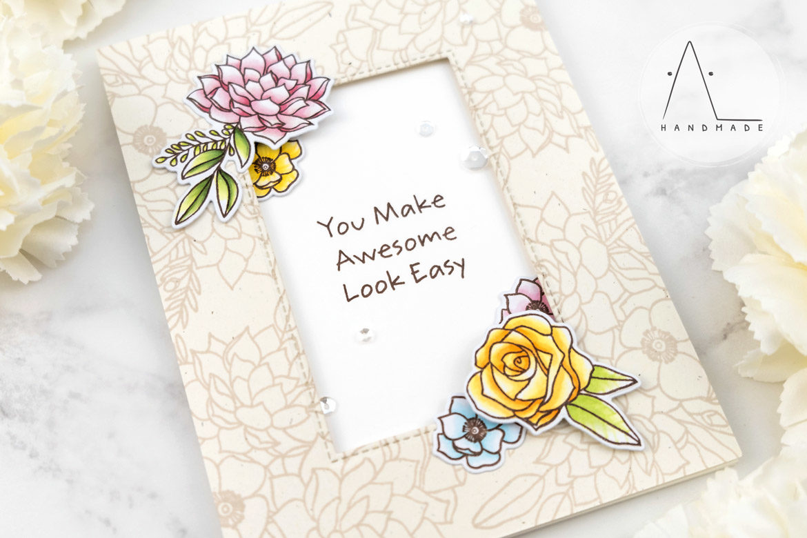 AL handmade - My Favorite Things DT - Fantasy Florals stamp set and Die-namics