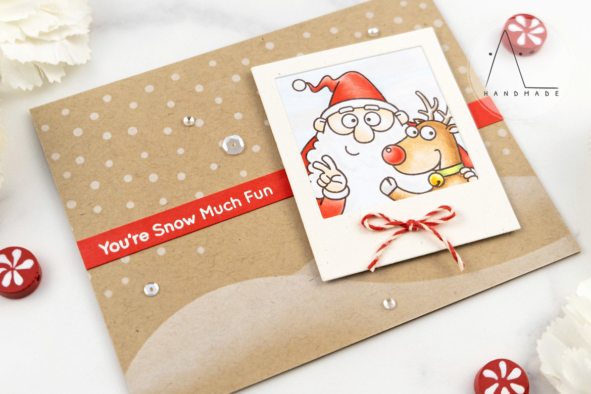 AL handmade - My Favorite Things DT - BB Christmas sELFies stamp set