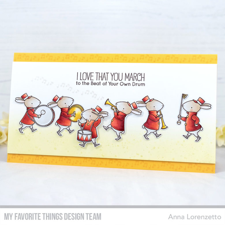 AL handmade - My Favorite Things DT - BB Strike Up the Band stamp set and Die-namics