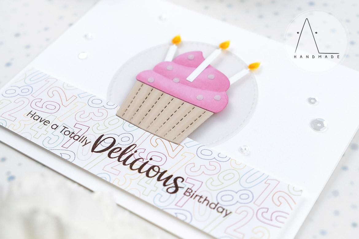 AL handmade - My Favorite Things DT - Sugar-Coated Sentiments stamp set and Cupcake and Sprinkles Die-namics