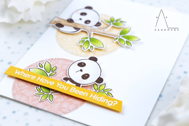 AL handmade - My Favorite Things DT - WSC 487 - Panda Pals stamp set and Die-namics