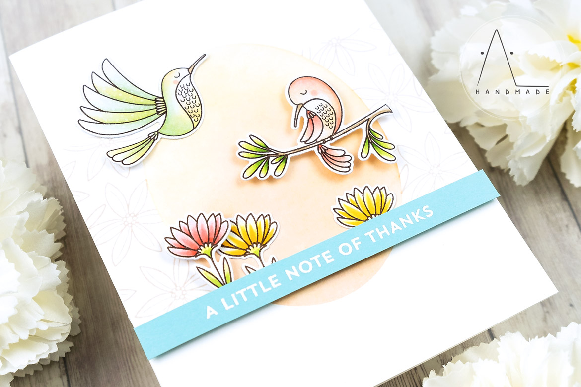 AL handmade - My Favorite Things DT - WSC 494 - Happy Hummingbirds stamp set and Die-namics