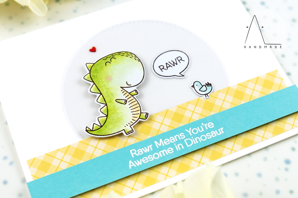 AL handmade - My Favorite Things - A-roar-able Friends stamp set and Die-namics