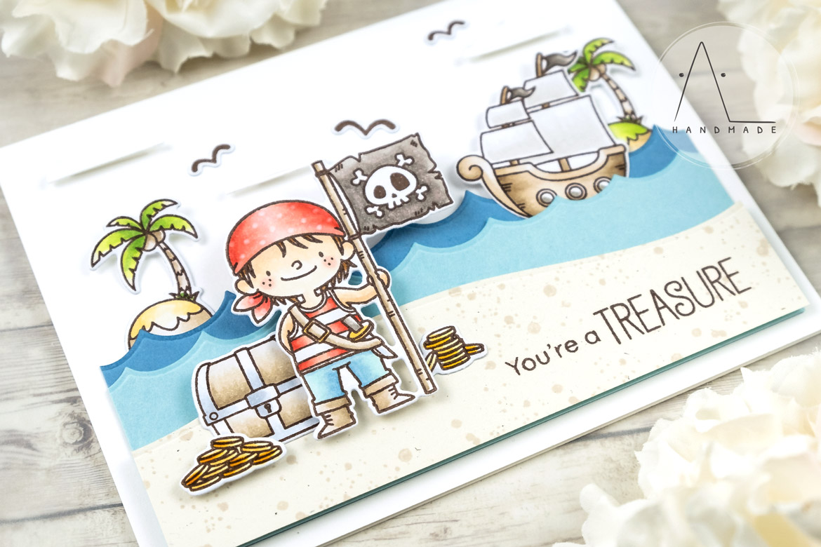 AL handmade - My Favorite Things - BB Party like a Pirate stamp set and Die-nammics