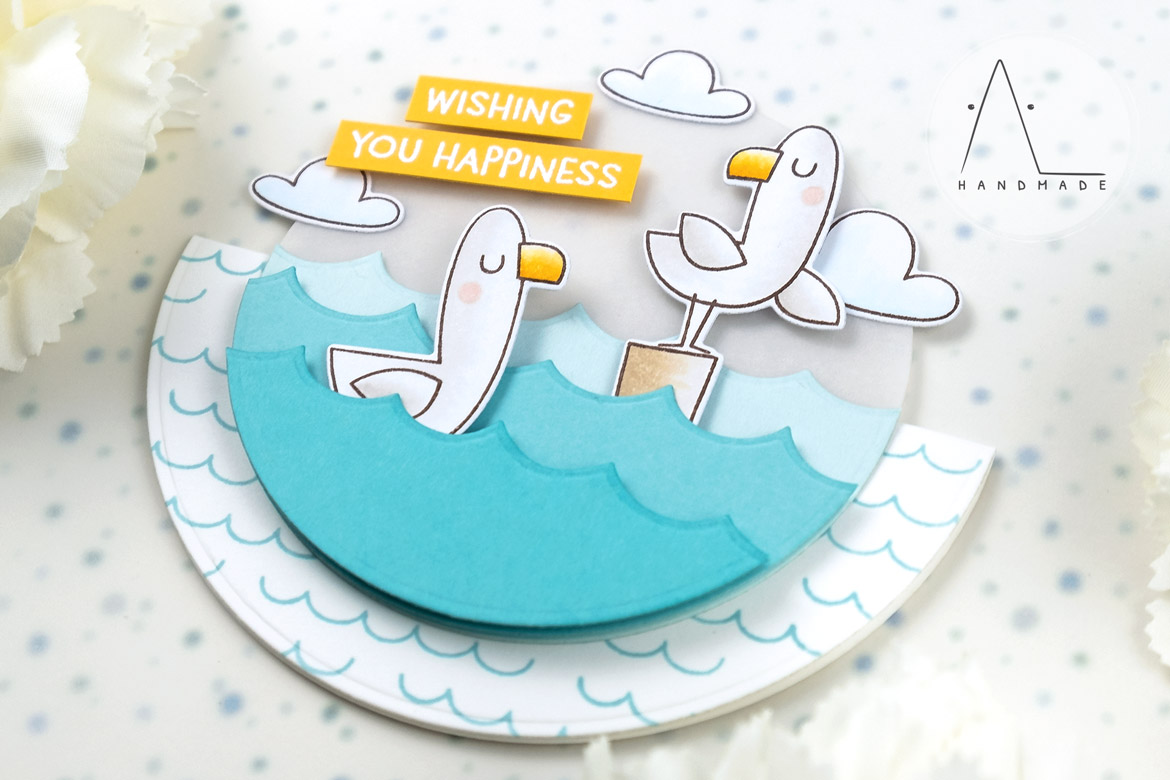 AL handmade - My Favorite Things - Seaside Seagulls stamp set and Die-namics