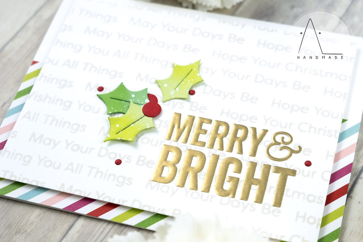 AL handmade - My Favorite Things - Merry & Bright Card Kit - Merry & Bright stamp set and Holly Berries Die-namics
