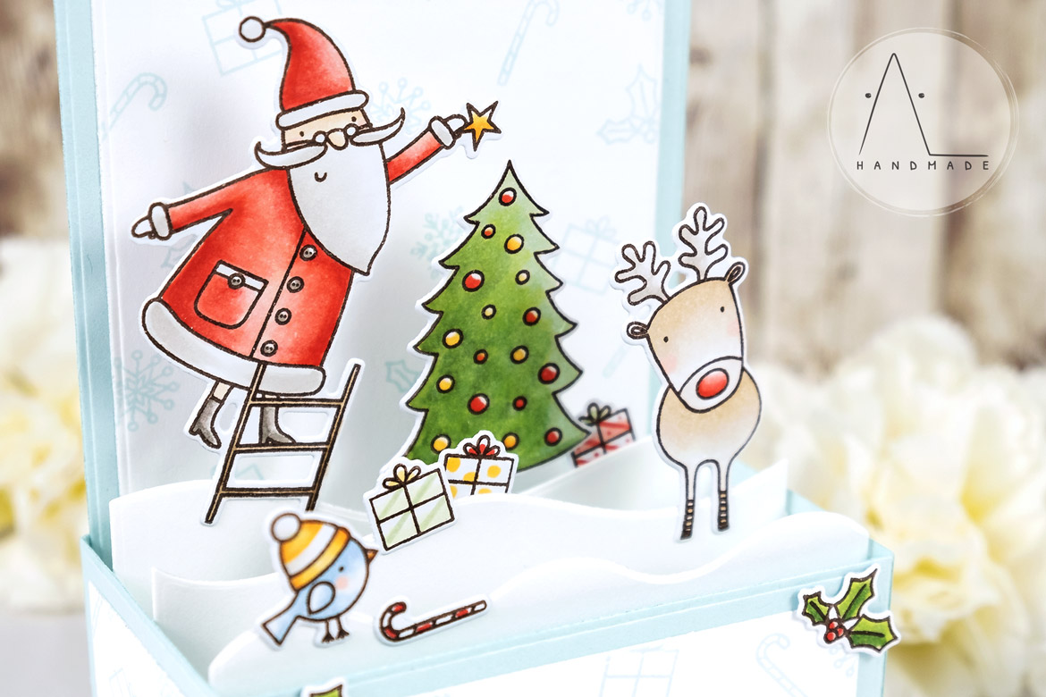 AL handmade - My Favorite Things - Joyous Holidays and Outside the Box Die-namics