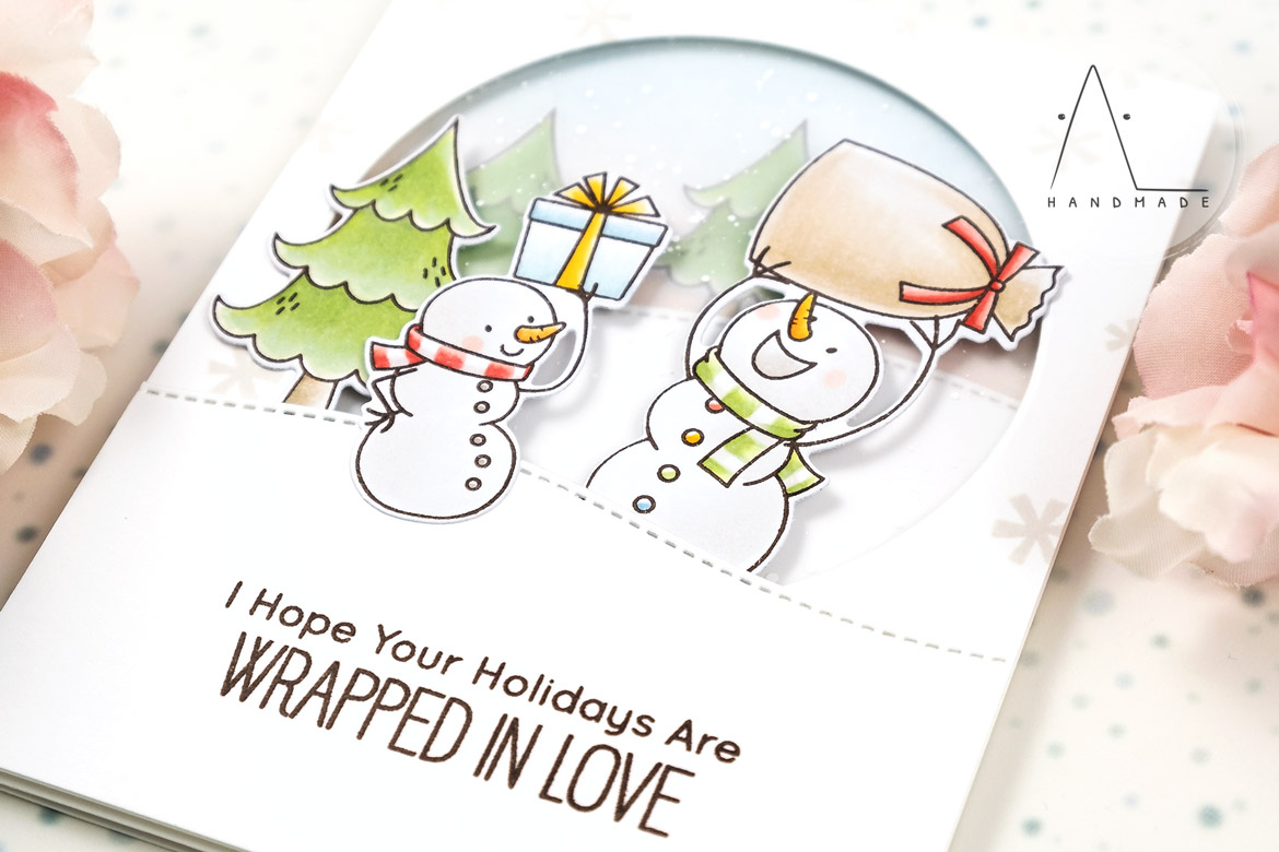 AL handmade - My Favorite Things - BB Present Time stamp set and Die-namics