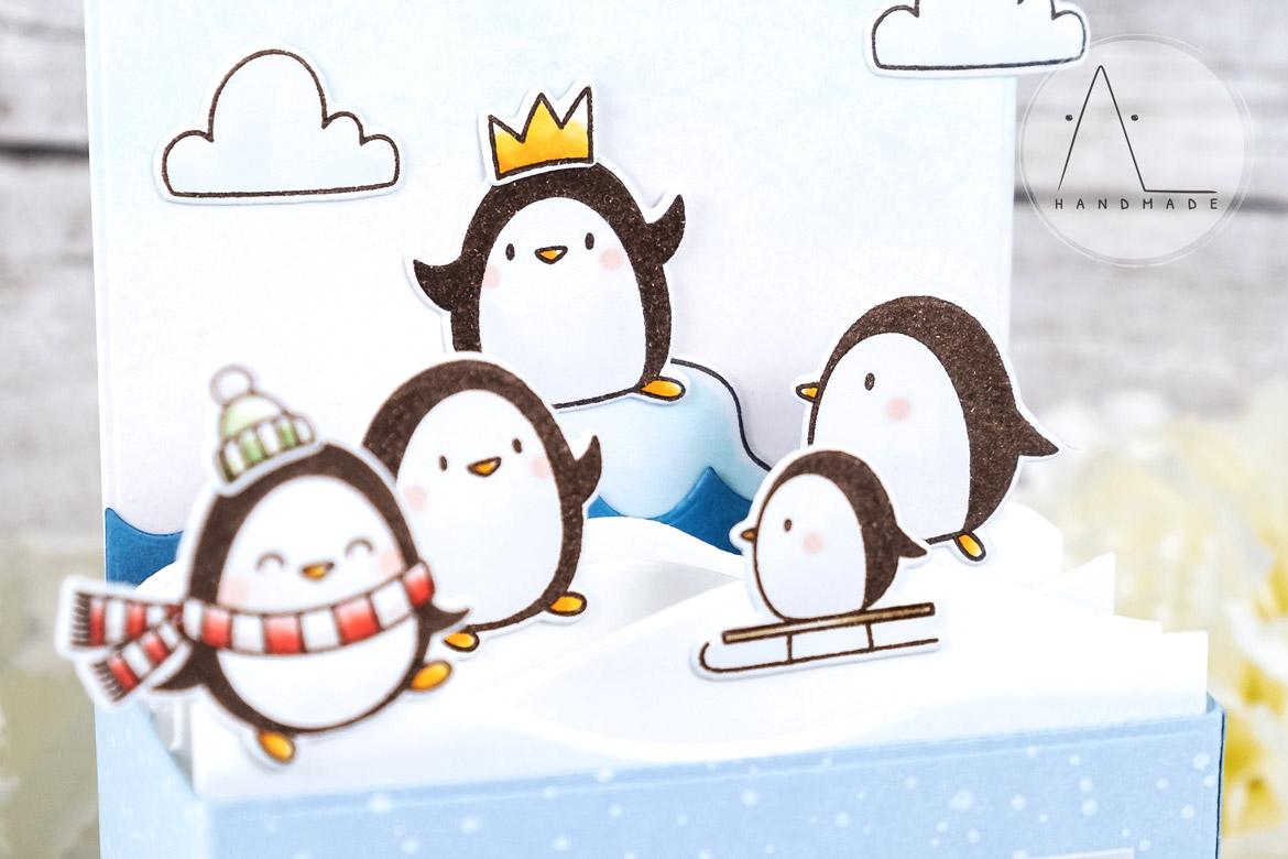 AL handmade - My Favorite Things - Polar Opposites stamp set and the Outside the Box Die-namics