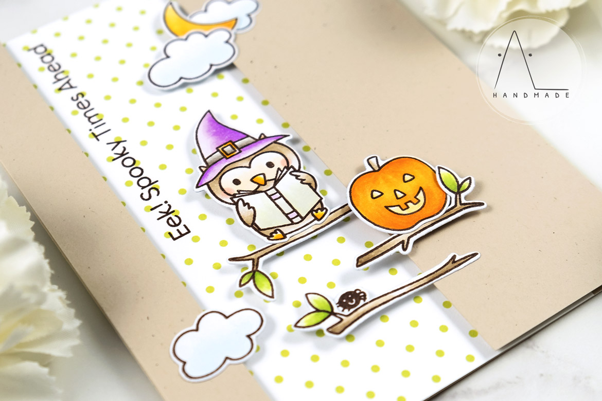AL handmade - My Favorite Things DT - WSC 510 - Halloween Hoo stamp set and Die-namics