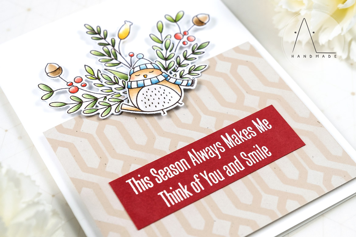 AL handmade - My Favorite Things - Winter Songbird stamp set and Die-namics