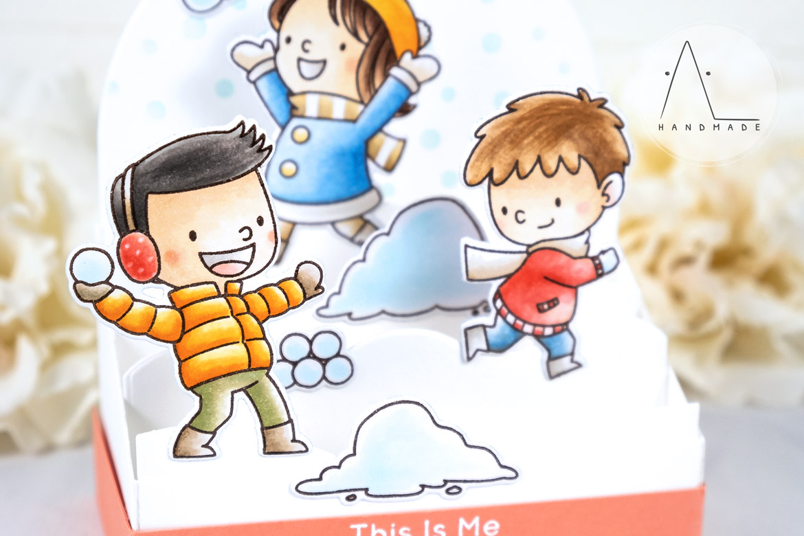 AL handmade - My Favorite Things - BB Pile on the Hugs stamp set and the Outside the Box Level Up Die-namics