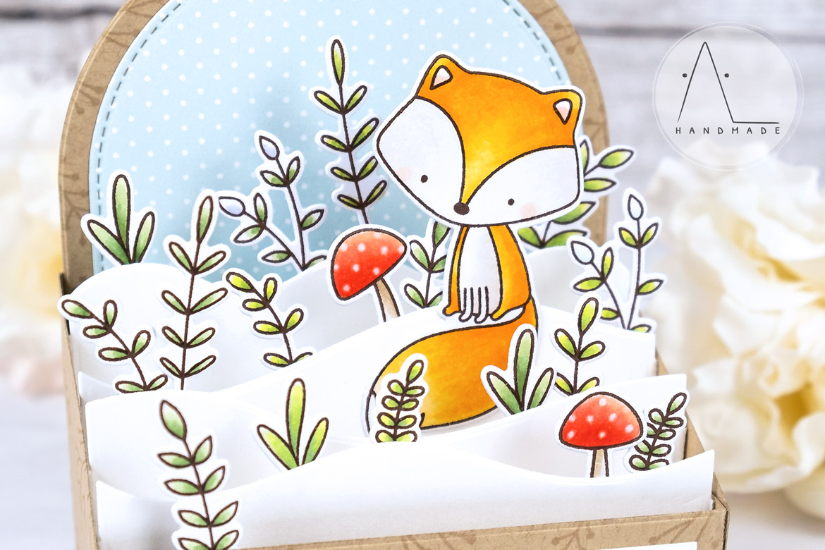 AL handmade - My Favorite Things - Let's Curl Up stamp set and Outside the Box Level Up Die-namics