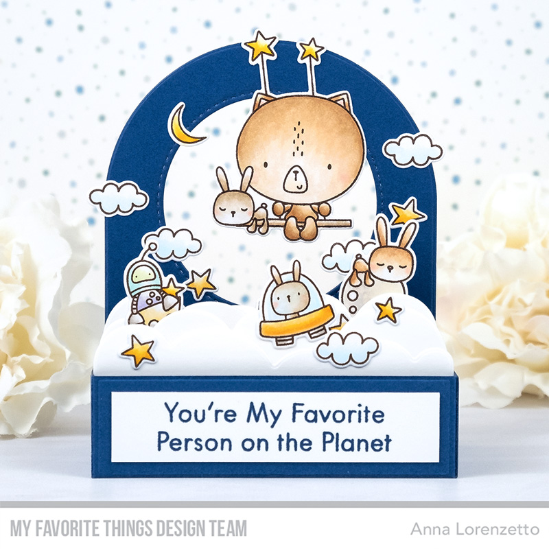 AL handmade - My Favorite Things - Blastoff Buddies stamp set and Outside the Box Clouds Die-namics