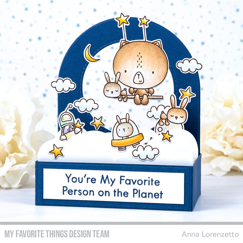 AL handmade - My Favorite Things - Blastoff Buddies stamp set and Outside the Box Clouds Die-namics