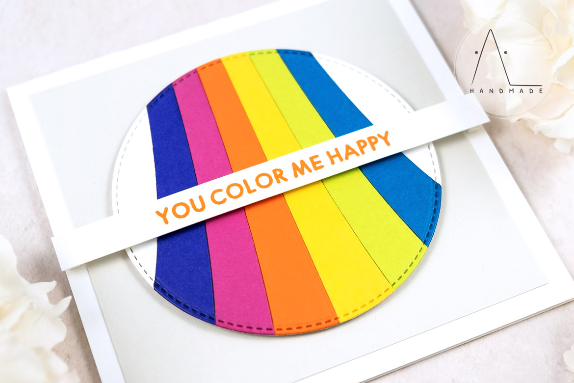 AL handmade - My Favorite Things - Wild About Rainbows Card Kit - Good Vibes Only stamp set and Color Blast Die-namics