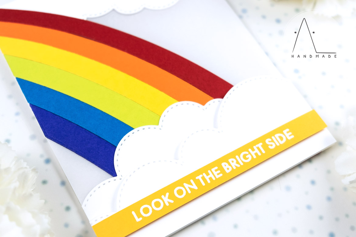 AL handmade - My Favorite Things - Wild About Rainbows Card Kit - Good Vibes Only stamp set and Cascading Rainbow Die-namics