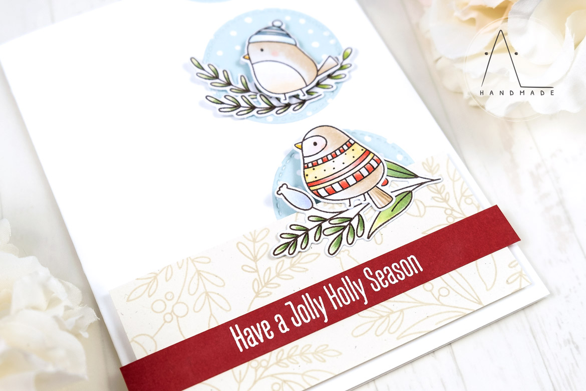 AL handmade - My Favorite Things DT - WSC 520 - Winter Songbird stamp set and Die-namics