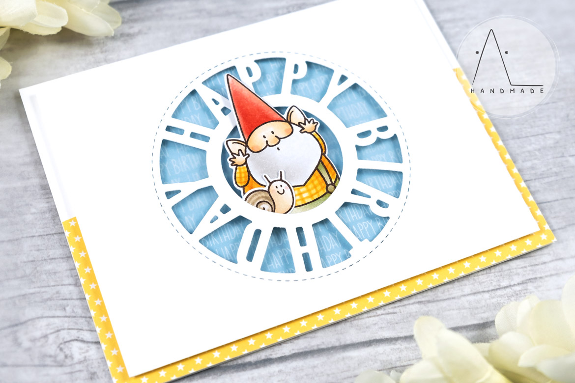 AL handmade - My Favorite Things - BB You Gnome Me stamp set and Birthday Centerpieces Die-namics