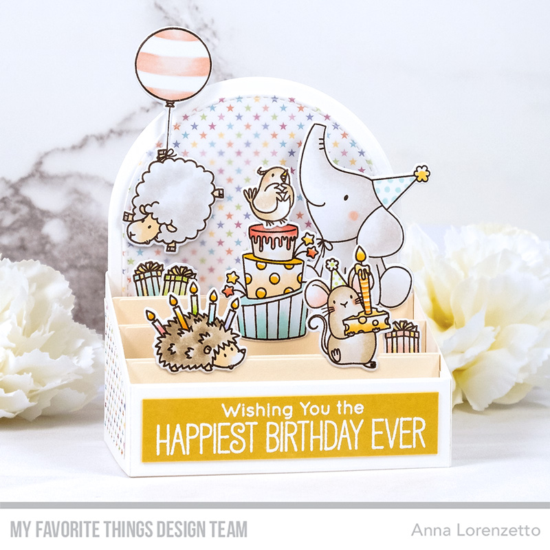 AL handmade - My Favorite Things DT - Outside the Box - BB Birthday Buds stamp set and Outside the Box Level Up Die-namics