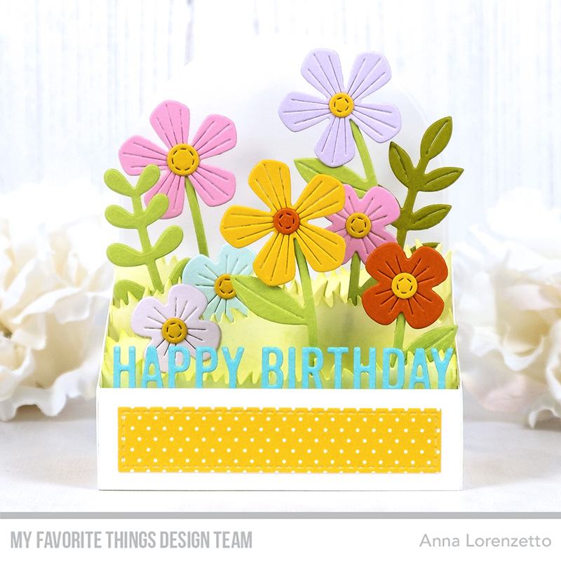 AL handmade - My Favorite Things - Box Card Bouquet Die-namics and Box Card Greetings Die-namics