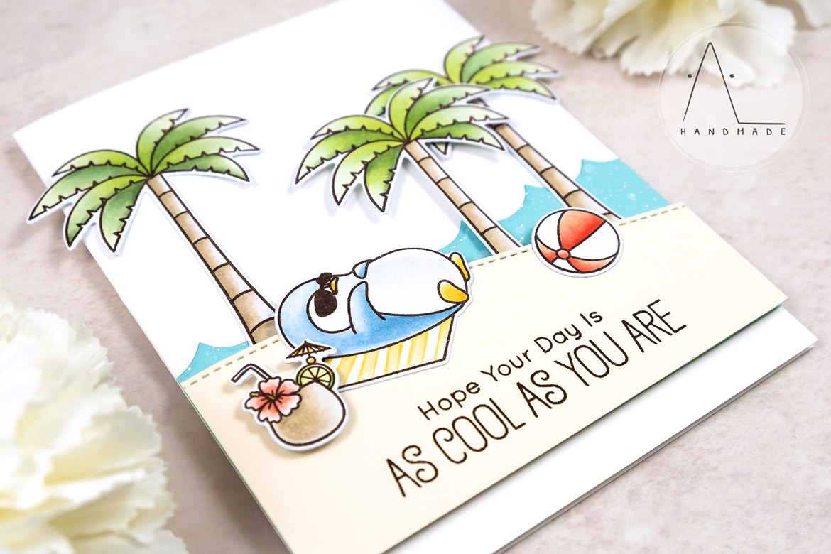 AL handmade - My Favorite Things - BB Penguins in Paradise stamp set and Die-namics