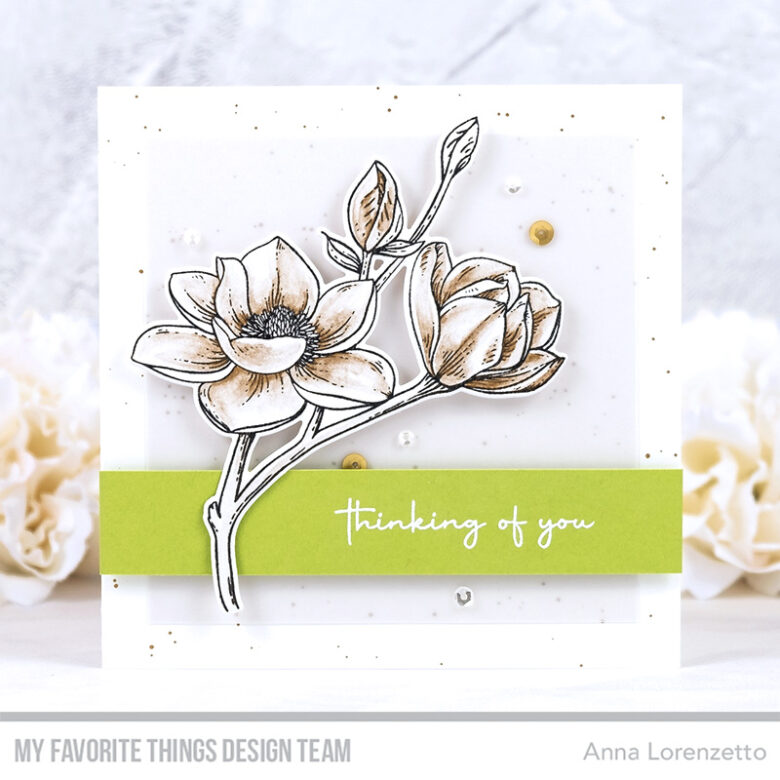 AL handmade - My Favorite Things - Magnolia Blossoms Card Kit - Magnolia Blossoms stamp set and Die-namics
