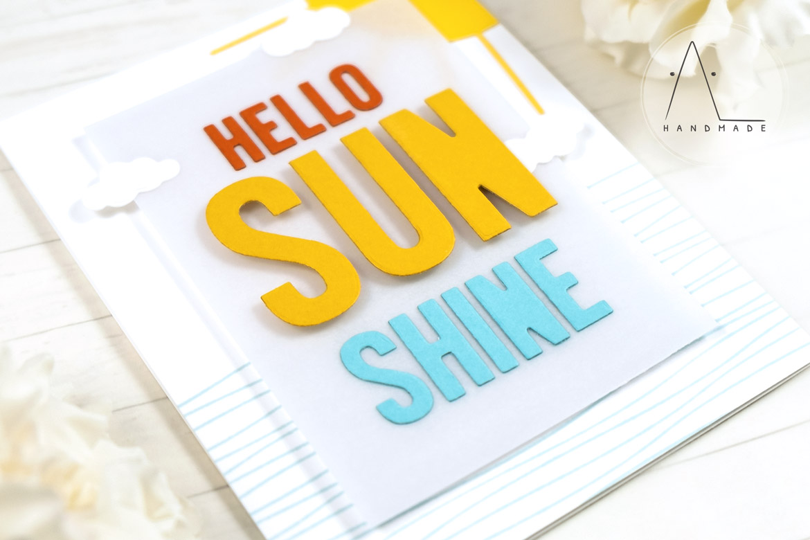 AL handmade - My Favorite Things - Hello Sunshine Die-namics and Rippled Background